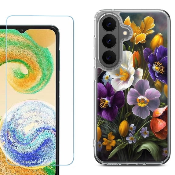 Phone Case for Samsung Galaxy A37 5G, with Screen Protector, by OneToughShield - Spring Flower