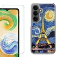 thumbnail image 1 of Phone Case for Samsung Galaxy A37 5G, with Screen Protector, by OneToughShield - Starry Night Eiffel, 1 of 5