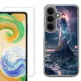 thumbnail image 1 of Phone Case for Samsung Galaxy A37 5G, with Screen Protector, by OneToughShield - Surreal Lighthouse, 1 of 5