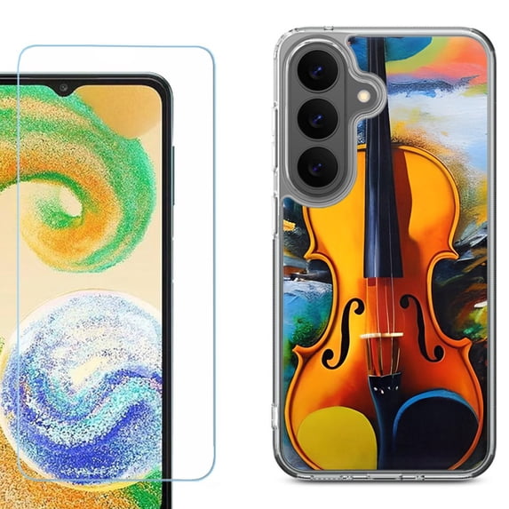 Phone Case for Samsung Galaxy A37 5G, with Screen Protector, by OneToughShield - Violin