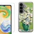 thumbnail image 1 of Phone Case for Samsung Galaxy A37 5G, with Screen Protector, by OneToughShield - White Roses, 1 of 5