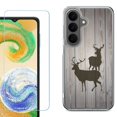 thumbnail image 1 of Phone Case for Samsung Galaxy A37 5G, with Screen Protector, by OneToughShield - Wood/Deer, 1 of 5