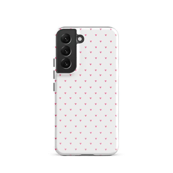 Phone Case for Samsung Galaxy S22 - Heart‑Dot Pattern – Playful Polka‑Dot Style
