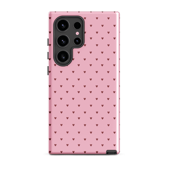 Phone Case for Samsung Galaxy S24 Ultra - Heart‑Dot Pattern – Playful Polka‑Dot Style
