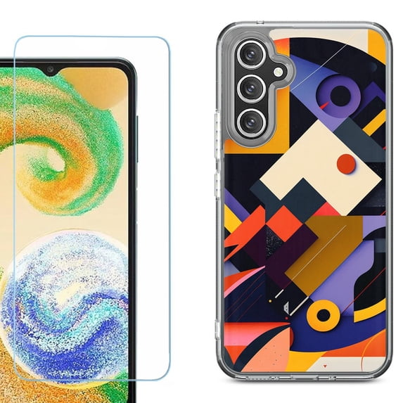Phone Case for Samsung Galaxy S26 5G, with Screen Protector, by OneToughShield - Abstract Art