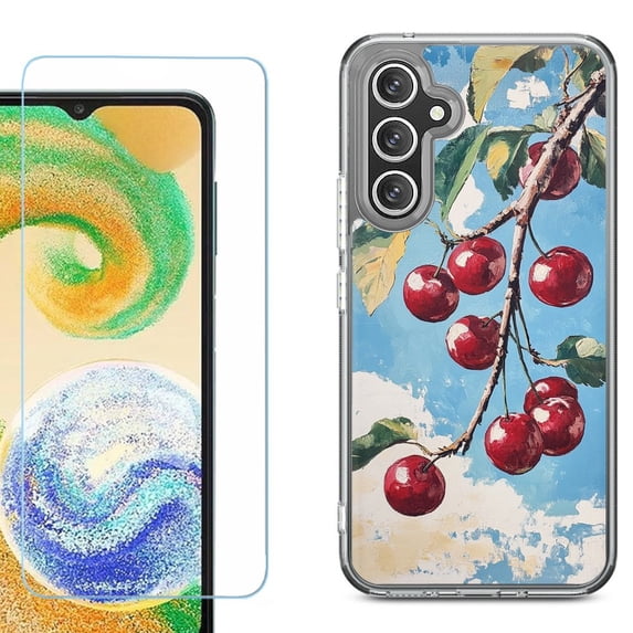 Phone Case for Samsung Galaxy S26 5G, with Screen Protector, by OneToughShield - Cherry Bliss