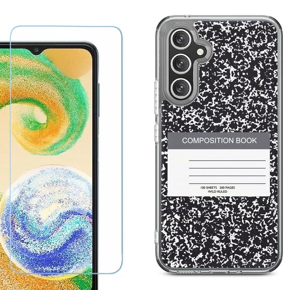 Phone Case for Samsung Galaxy S26 5G, with Screen Protector, by OneToughShield - Composition Book