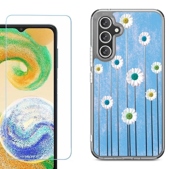 Phone Case for Samsung Galaxy S26 5G, with Screen Protector, by OneToughShield - Daisy Sky