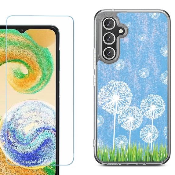 Phone Case for Samsung Galaxy S26 5G, with Screen Protector, by OneToughShield - Dandelion Sky