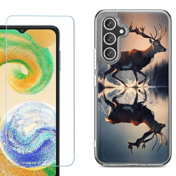 Phone Case for Samsung Galaxy S26 5G, with Screen Protector, by OneToughShield - Deer Running