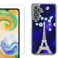 thumbnail image 1 of Phone Case for Samsung Galaxy S26 5G, with Screen Protector, by OneToughShield - Eiffel Tower Stars, 1 of 5