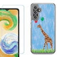 thumbnail image 1 of Phone Case for Samsung Galaxy S26 5G, with Screen Protector, by OneToughShield - Giraffe/Balloon, 1 of 5