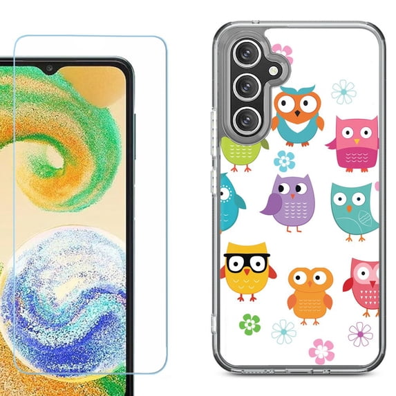 Phone Case for Samsung Galaxy S26 5G, with Screen Protector, by OneToughShield - Happy Owl