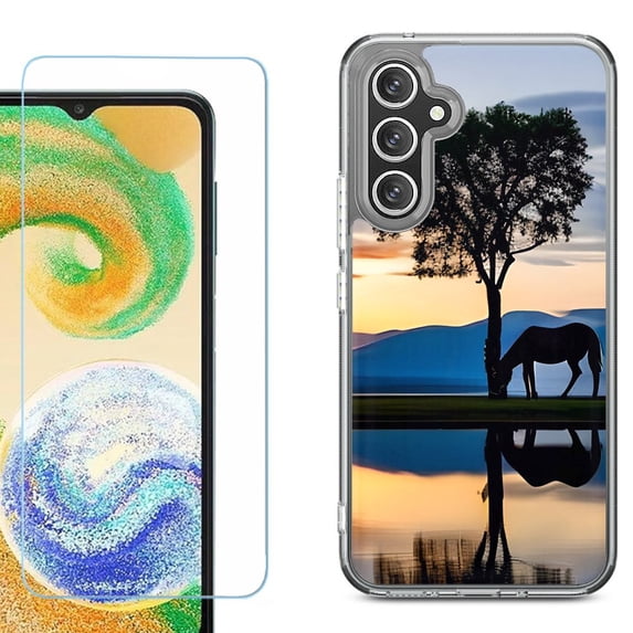 Phone Case for Samsung Galaxy S26 5G, with Screen Protector, by OneToughShield - Horse Tree