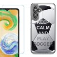 thumbnail image 1 of Phone Case for Samsung Galaxy S26 5G, with Screen Protector, by OneToughShield - Keep Calm Soccer, 1 of 5