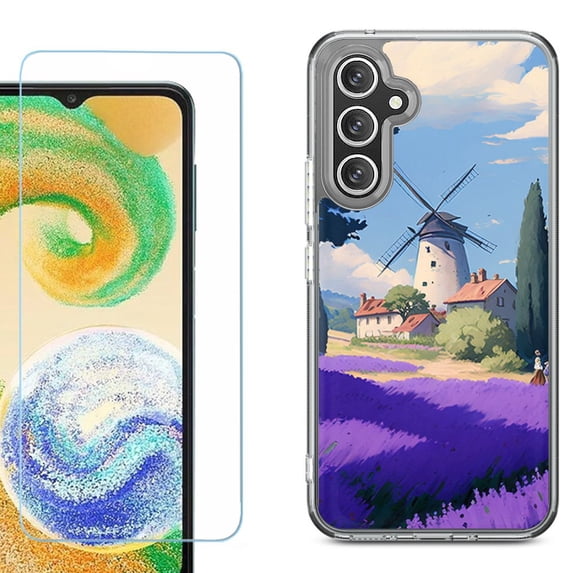 Phone Case for Samsung Galaxy S26 5G, with Screen Protector, by OneToughShield - Lavender Field