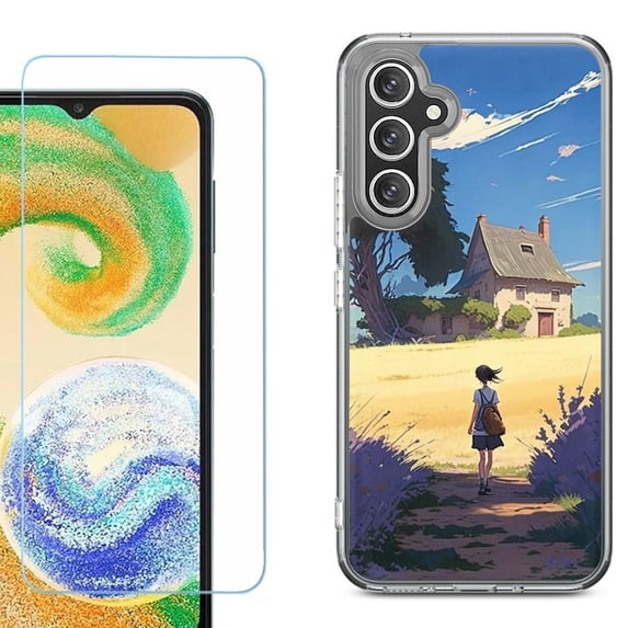 Phone Case for Samsung Galaxy S26 5G, with Screen Protector, by OneToughShield - Lavender Summer