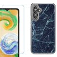 thumbnail image 1 of Phone Case for Samsung Galaxy S26 5G, with Screen Protector, by OneToughShield - Marble / Blue, 1 of 5