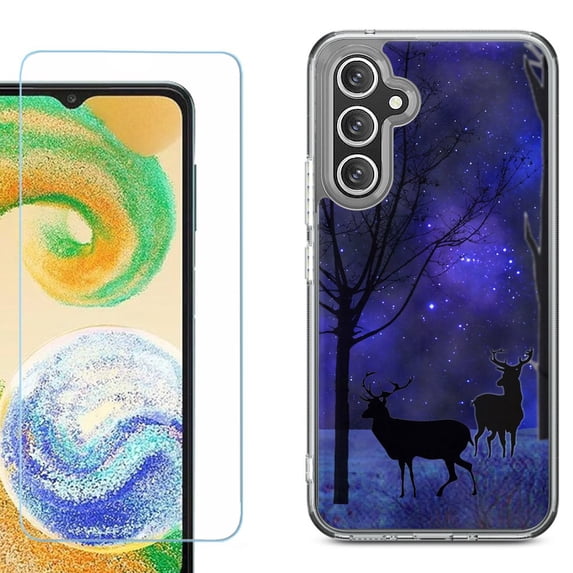 Phone Case for Samsung Galaxy S26 5G, with Screen Protector, by OneToughShield - Midnight Forest