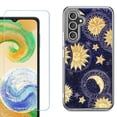 thumbnail image 1 of Phone Case for Samsung Galaxy S26 5G, with Screen Protector, by OneToughShield - Moon Sun Star, 1 of 5