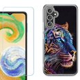 thumbnail image 1 of Phone Case for Samsung Galaxy S26 5G, with Screen Protector, by OneToughShield - Neon Tiger, 1 of 5
