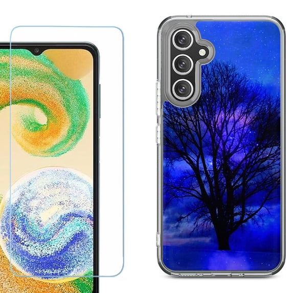 Phone Case for Samsung Galaxy S26 5G, with Screen Protector, by OneToughShield - Night Tree