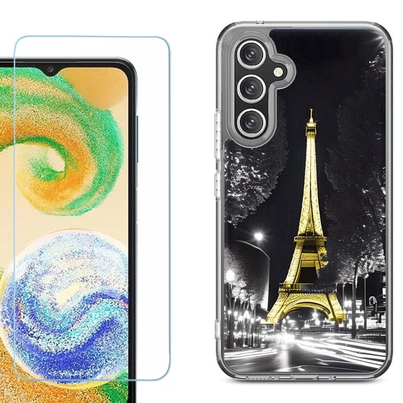 Phone Case for Samsung Galaxy S26 5G, with Screen Protector, by OneToughShield - Paris Night