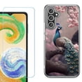 thumbnail image 1 of Phone Case for Samsung Galaxy S26 5G, with Screen Protector, by OneToughShield - Peacock Flower, 1 of 5