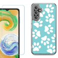 thumbnail image 1 of Phone Case for Samsung Galaxy S26 5G, with Screen Protector, by OneToughShield - Pet Paw / Teal, 1 of 5