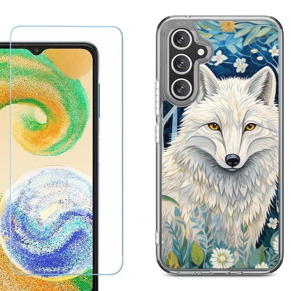 Phone Case for Samsung Galaxy S26 5G, with Screen Protector, by OneToughShield - Playful Wolf