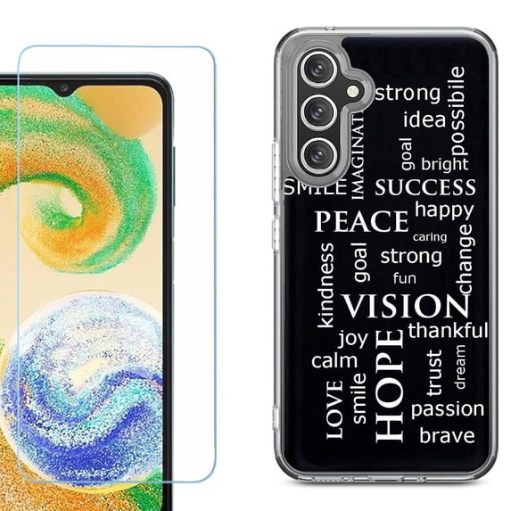 Phone Case for Samsung Galaxy S26 5G, with Screen Protector, by OneToughShield - Positive Words