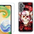 thumbnail image 1 of Phone Case for Samsung Galaxy S26 5G, with Screen Protector, by OneToughShield - Rose Skull, 1 of 5
