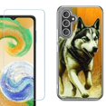 thumbnail image 1 of Phone Case for Samsung Galaxy S26 5G, with Screen Protector, by OneToughShield - Running Husky, 1 of 5