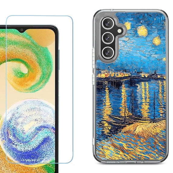 Phone Case for Samsung Galaxy S26 5G, with Screen Protector, by OneToughShield - Starry Night Rhone