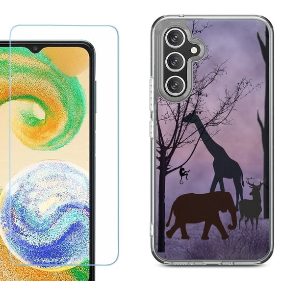 Phone Case for Samsung Galaxy S26 5G, with Screen Protector, by OneToughShield - Twilight Safari