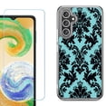 thumbnail image 1 of Phone Case for Samsung Galaxy S26 5G, with Screen Protector, by OneToughShield - Victorian Blue/Black, 1 of 5