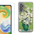 thumbnail image 1 of Phone Case for Samsung Galaxy S26 5G, with Screen Protector, by OneToughShield - White Roses, 1 of 5
