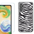 thumbnail image 1 of Phone Case for Samsung Galaxy S26 5G, with Screen Protector, by OneToughShield - Zebra B/W, 1 of 5