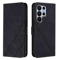 Phone Case for Samsung Galaxy S26 Ultra Wallet PU Leather Case with Card Slots Kickstand Shockproof Magnetic Flip Phone Cover, Black