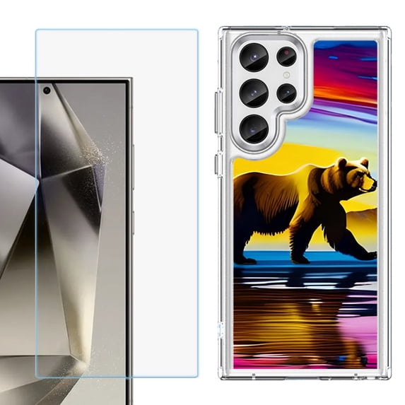 Phone Case for Samsung Galaxy S26 Ultra, with Screen Protector, by OneToughShield - Bear