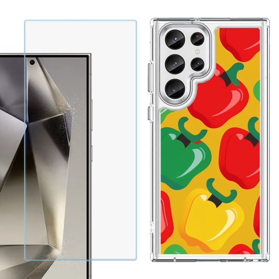 Phone Case for Samsung Galaxy S26 Ultra, with Screen Protector, by OneToughShield - Bell Pepper