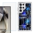 thumbnail image 1 of Phone Case for Samsung Galaxy S26 Ultra, with Screen Protector, by OneToughShield - Cosmos Circuit, 1 of 5