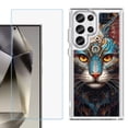 thumbnail image 1 of Phone Case for Samsung Galaxy S26 Ultra, with Screen Protector, by OneToughShield - Cyberpunk Cat, 1 of 5