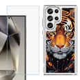 thumbnail image 1 of Phone Case for Samsung Galaxy S26 Ultra, with Screen Protector, by OneToughShield - Cyberpunk Tiger, 1 of 5