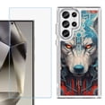 thumbnail image 1 of Phone Case for Samsung Galaxy S26 Ultra, with Screen Protector, by OneToughShield - Cyberpunk Wolf, 1 of 5