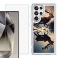 thumbnail image 1 of Phone Case for Samsung Galaxy S26 Ultra, with Screen Protector, by OneToughShield - Deer Running, 1 of 5