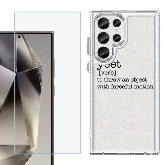 Phone Case for Samsung Galaxy S26 Ultra, with Screen Protector, by OneToughShield - Dictionary/Yeet