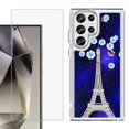 thumbnail image 1 of Phone Case for Samsung Galaxy S26 Ultra, with Screen Protector, by OneToughShield - Eiffel Tower Stars, 1 of 5