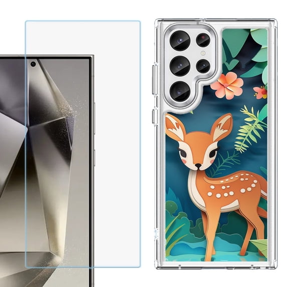 Phone Case for Samsung Galaxy S26 Ultra, with Screen Protector, by OneToughShield - Fawn Craft