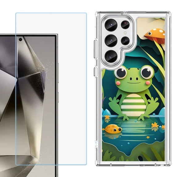 Phone Case for Samsung Galaxy S26 Ultra, with Screen Protector, by OneToughShield - Frog Craft
